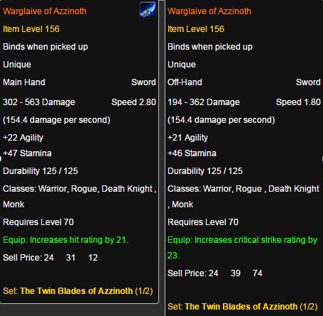 world of warcraft five legendary weapons