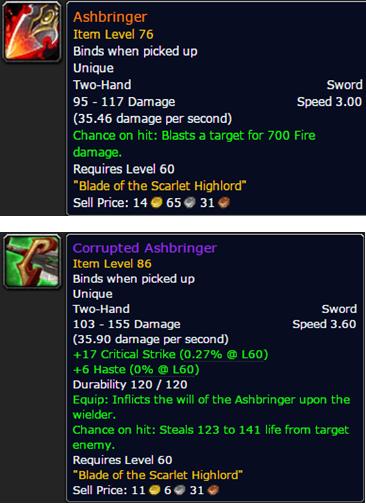 world of warcraft five legendary weapons