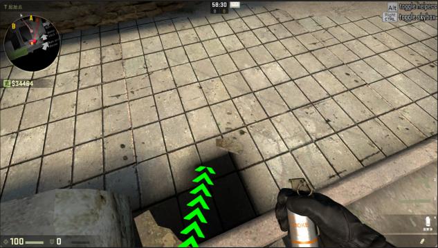 csgo different throws use guide - smoke grenade - 2