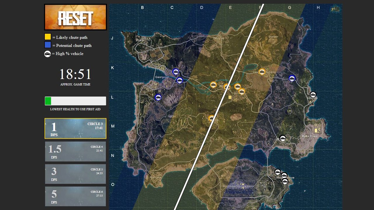 pubg plane path - playerunknown's battlegrounds interactive map