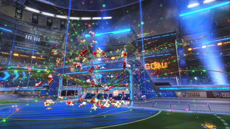 rocket league christmas crate - christmas goal explosion